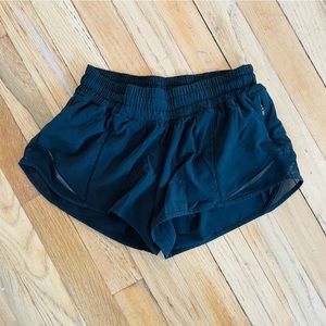 Black Lululemon 2.5 inseam shorts